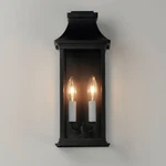 Maxim Vicksburg 16 1/4"H Black 2-LIGHT Outdoor Wall. Fixed Price $178.20.