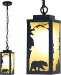 Outdoor Pendant Light Exterior Ceiling Hanging Lantern Porch Bear Design. Fixed Price $59.95.