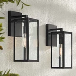 John Timberland Titan Black Outdoor Lights Coach Porch Exterior Set Of 2. Fixed Price $40.00.