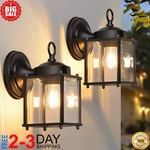 2 Pack Outdoor Wall Lantern Exterior Waterproof Sconce Light Fixtures. Fixed Price $34.79.