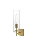 Living District Savant 1 Light 4.5" Wall Sconce Satin Gold/clear LD2362SG. Fixed Price $67.49.