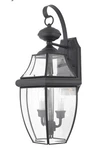 (2) Brand Quoizel Newbury 20" Outdoor Wall Lanterns Mystic Black. Fixed Price $300.00.