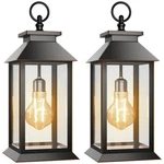 2 Pack Solar Lanterns Outdoor, Hanging Glass Lights Waterproof, Dual Po.... Fixed Price $92.79.