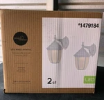 Project Source 11.42-IN White Led Outdoor Wall Lantern/sconce *2-PACK*. Fixed Price $28.00.