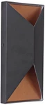 Peak 10" High Black And Brass Led Pocket Outdoor Wall Light. Fixed Price $154.00.