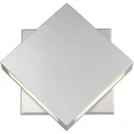 Z-lite 572B-SL-LED Quadrate 11 Inch Silver Outdoor Wall Light. Fixed Price $250.66.