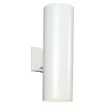 Sea Gull Lighting 2-LIGHT Outdoor Wall Lantern Sconce Cylinder White. Fixed Price $140.00.