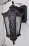 Feiss OL9504TXB Wembley Park Outdoor Patio Lighting Wall Lantern, Black, 3-LIGHT. Fixed Price $30.00.