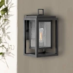 Hinkley Republic 12" High Black Outdoor Wall Light. Fixed Price $189.00.