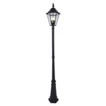 Lutec, Outdoor Solar Post Lantern Yard Street Lamp Beveled Glass. Fixed Price $228.00.