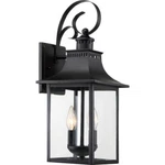 Quoizel Chancellor 2-LIGHT Outdoor Wall Lantern With Mystic Black Finish. Fixed Price $204.40.