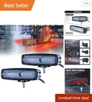 Led Forklift Red Zone Warning Lights 2 Pack, Warehouse Safety Line Lamp.... Fixed Price $81.99.