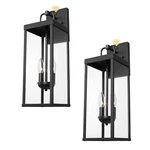 Dusk To Dawn Outdoor Wall Sconce Lights, 20 Inch Tall Transitional Exterior W.... Fixed Price $145.69.