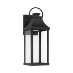 Capital Lighting Bradford 6" Outdoor Wall Lantern, Twist Lock, 946411BK-GL. Fixed Price $130.00.