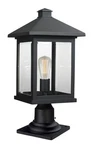 Z-lite 531PHBR-533PM Portland 20.25" Tall Light Outdoor Lantern Black. Fixed Price $358.00.
