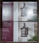 2-PACK Home Decorators Collection Summit Ridge 12 Integrated Led Wall Lantern. Fixed Price $115.84.