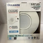 Bulbrite 773181 Led Recessed Downlight Retrofit W/E26 Adapter Soft White. Fixed Price $18.99.