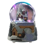 Castle Snowy House And Revolving Train Globe Color Changing Lighting Sno.... Fixed Price $45.04.