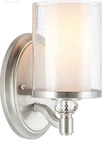 Kira Home Victoria 10" Transitional Wall Sconce, Frosted Glass Lamps. Fixed Price $30.00.