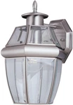 Lancaster Silver Outdoor Wall Lantern - One Light Fixture. Fixed Price $147.99.