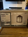 Bel Air Lighting Outdoor Wall Lantern Rust Finish, Frosted Acrylic Shade. New !!. Fixed Price $28.00.