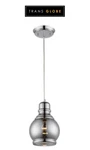 Trans Globe Lighting Rhome Single 6.25" Wide Mini Pendant With Smoke Glas. Fixed Price $45.00.