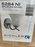 Kichler Lighting 5284NI Wedgeport Wall Sconce, Brushed Nickel. Fixed Price $45.00.