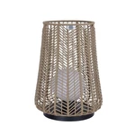 Brown One Light Outdoor Portable Lamp From The Elice Collection. Fixed Price $220.00.