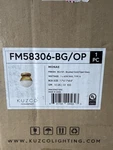 Kuzco Monae FM58306-BG/OP Brushed Gold Opal Glass Flush Mount Light. Fixed Price $46.75.