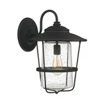 Capital Creekside Lt Wall Lantern, 13"X18.5", Black, Clear Seeded - 9603BK. Fixed Price $414.00.