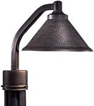 Minka Lavery 1 Light Led Post Mount Aspen Bronze Finish W/metal Shade. Fixed Price $89.99.