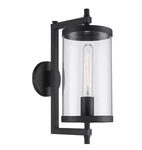 Hampton Bay Lisbon 15.88 In. 1-LIGHT Black Outdoor Wall Fixture With Glass. Fixed Price $38.49.