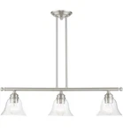 Livex Lighting, 46487-91, Moreland, Linear Chandelier, Brushed Nickel 1911P. Fixed Price $92.00.