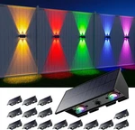 16 Changing Solar Up And Down Fence Lights Pack, Multicolor. Fixed Price $191.82.
