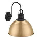Shelston 15.5 In. 1-LIGHT Black And Gold Outdoor Barn Wall Fixture Metal. Fixed Price $49.99.
