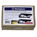 Westinghouse 75W Equivalent Integrated Led Solar Motion Wall Pack Light 2000 Lmn. Fixed Price $54.99.