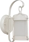 Nuvo Signature 1 White Outdoor Wall Lantern. Fixed Price $59.99.
