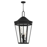 Black Six Light Outdoor Pendant From The Oxford Collection. Fixed Price $798.00.