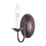 Livex Lighting 4151-07 Home Basics Wall Sconce Inch Bronze Free Shipping. Fixed Price $24.99.