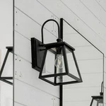 Belmore 14 1/2" High Black Downbridge Outdoor Wall Light. Fixed Price $178.00.
