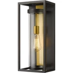 Z-lite 584M-DBZ-OBS Dunbroch Outdoor Wall Light Deep Bronze And Brass. Fixed Price $264.00.