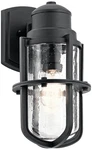 Kichler Suri 15 1/2" High Textured Black Outdoor Wall Light. Fixed Price $214.99.