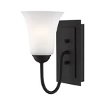 Livex Lighting 6481 Black Ridgedale 10"H Wall Sconce With 1-LIGHT. Fixed Price $113.96.