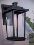 Lnc Modern 14.8 In. Large 1-LIGHT Black Outdoor Wall Lantern Sconce With Shade. Fixed Price $56.95.
