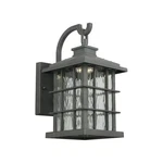 Home Decorators Summit Ridge 13.13" Zinc Dusk Dawn Led Outdoor Wall Lantern. Fixed Price $85.45.