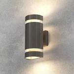 2PK Led Half Cylinder Up/down Black Metal 5W Indoor Outdoor Wall Sconce Light 2L. Fixed Price $14.62.