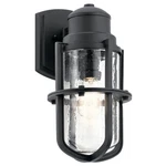 Kichler 49858 Black Suri Single Light 15-1/2"H Outdoor Wall Sconce. Fixed Price $171.99.