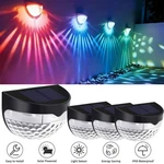 4 Pcs Solar 6-LED Wall Light Garden Fence Yard Waterproof Multicolor Decor Lamp. Fixed Price $7.99.