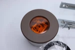 Wac 120V Led Full Round Indoor And Outdoor Step Wall Light Amber Bronze. Fixed Price $62.47.
