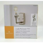 Portfolio FB17-109 Brushed Nickel 1-LIGHT Wall Sconce Fitter Lamp. Fixed Price $18.00.